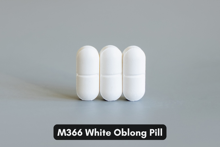 M366 White Oblong Pill